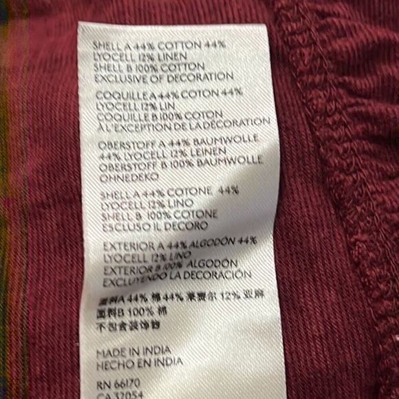 FREE PEOPLE ANTHROPOLOGIE EDIE EMBROIDERY BOHO SIZE S/P - Picture 7 of 7